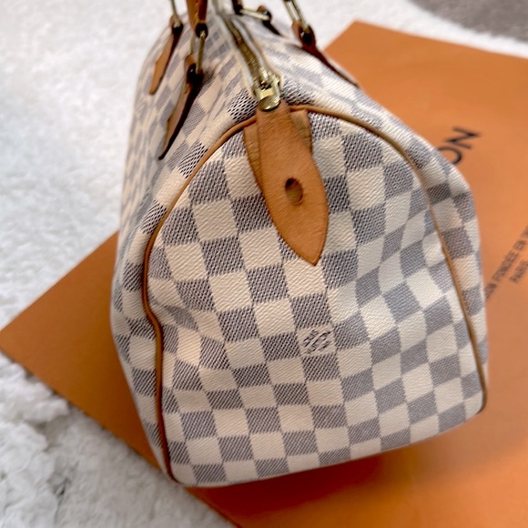 🔥✨Authentic💎✨Louis Vuitton Speedy 30 Damier Azur - Picture 5 of 16